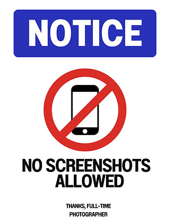 Notice No Photos Or Videos Allowed Sign Poster